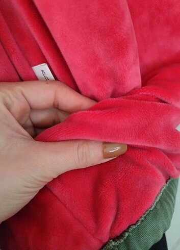 Pembe tüylü parka - Görsel 6