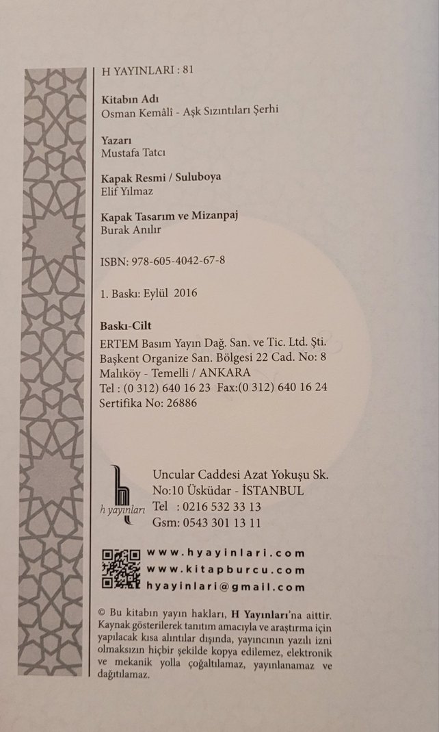 OSMAN KEMALİ EFENDİ. AŞK SIZINTILARI - Görsel 2