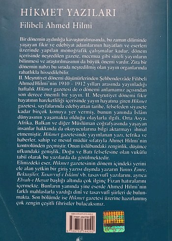 HİKMET YAZILARI. FİLİBELİ AHMET HİLMİ. - Görsel 5