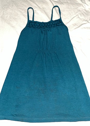 Koyu turkuaz askili ust - Görsel 2