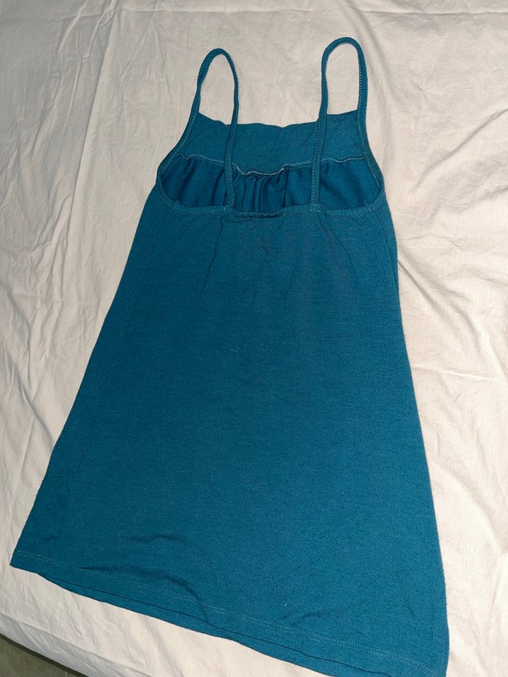 Koyu turkuaz askili ust - Görsel 4