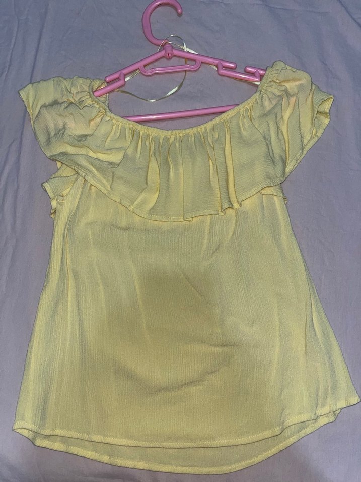 Sarı Mini Salaş Bluz - Görsel 2