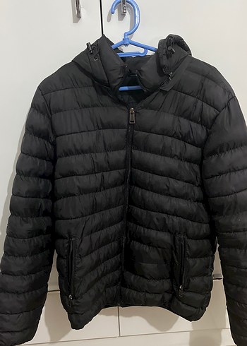 Siyah Fermuarlı erkek Kışlık Mont - Görsel 2