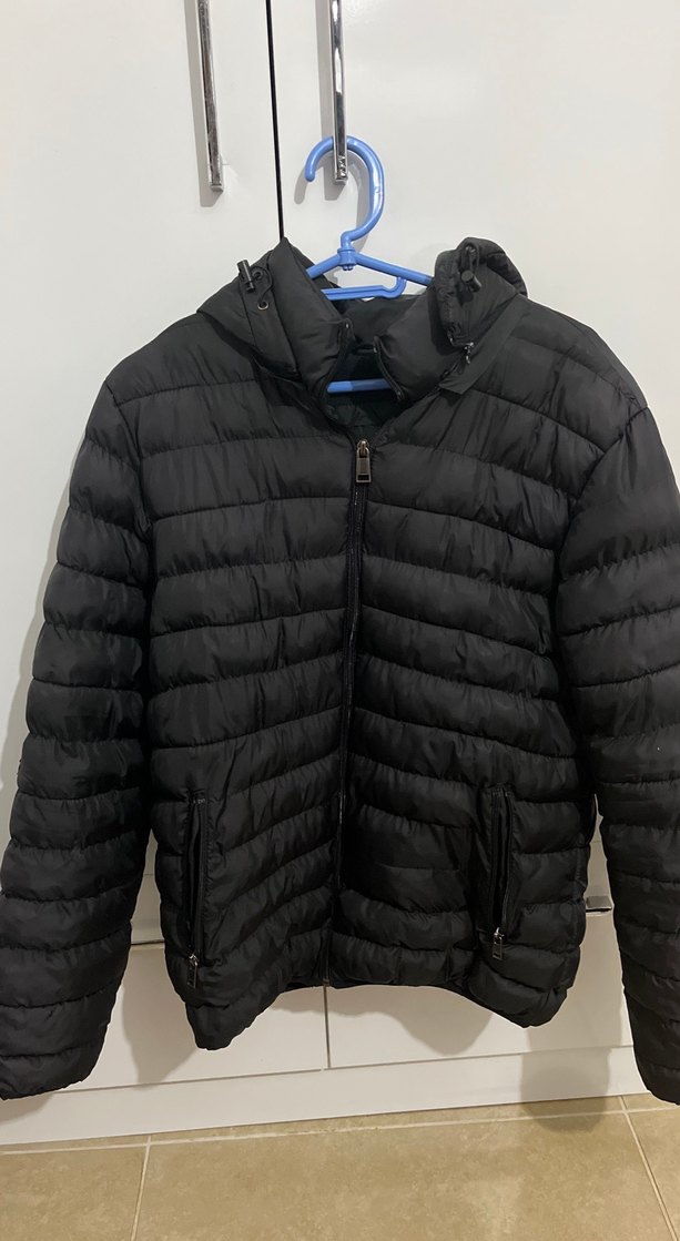 Siyah Fermuarlı erkek Kışlık Mont - Görsel 2