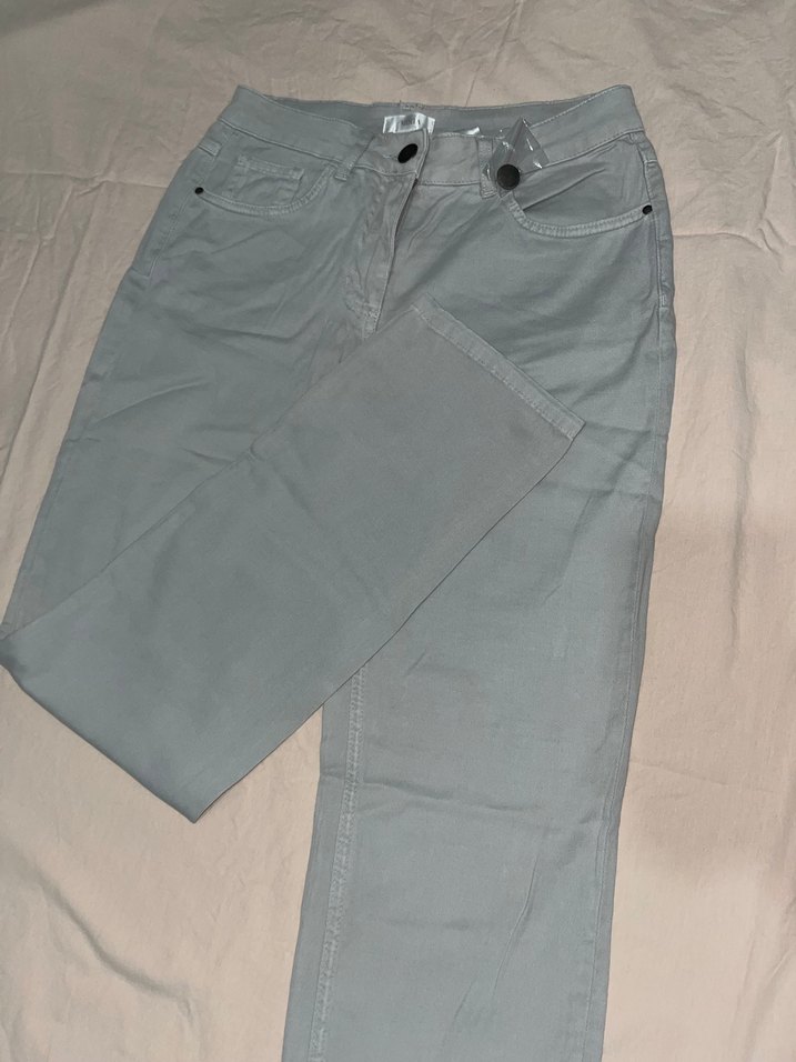 Gri Kadın Denim Pantolon - Görsel 3