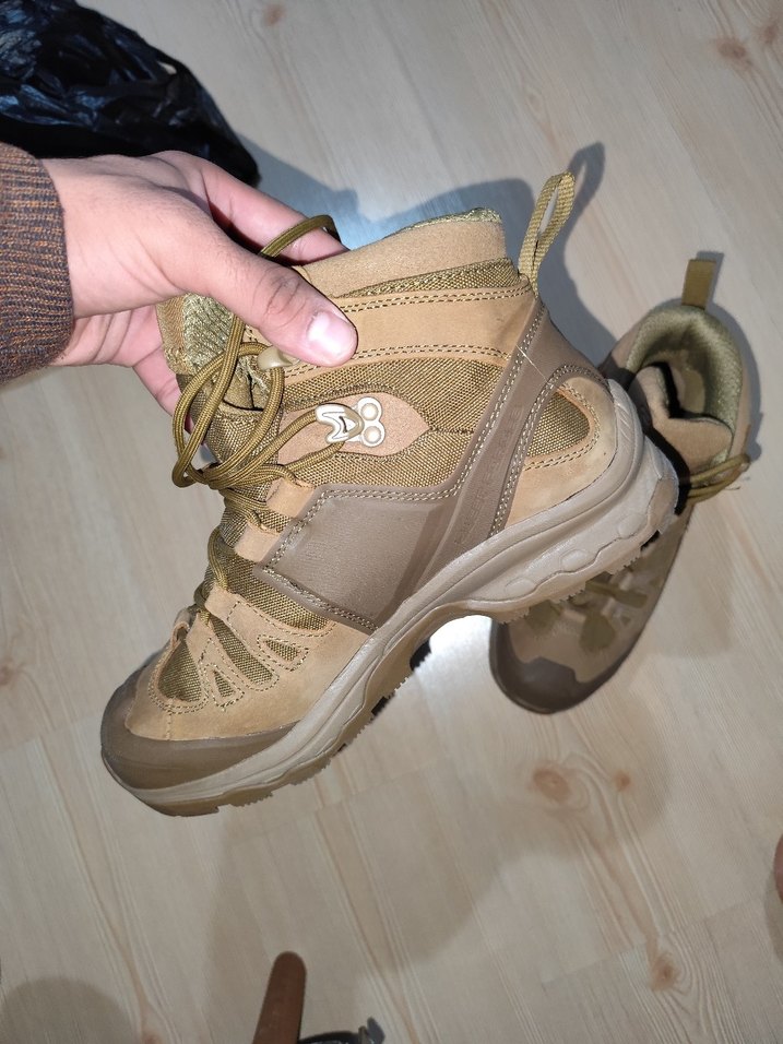 Saloman Marka Bej Kamuflaj Desenli Bağcıklı Erkek Outdoor Bot - Görsel 3