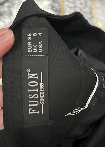 Kadın Siyah Pilili Mini Etek - Görsel 3