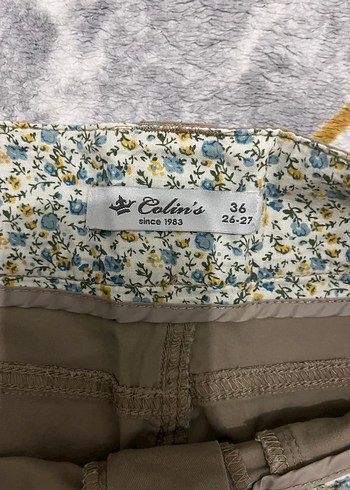 Kemer Detaylı Bej Mini Etek - Görsel 3