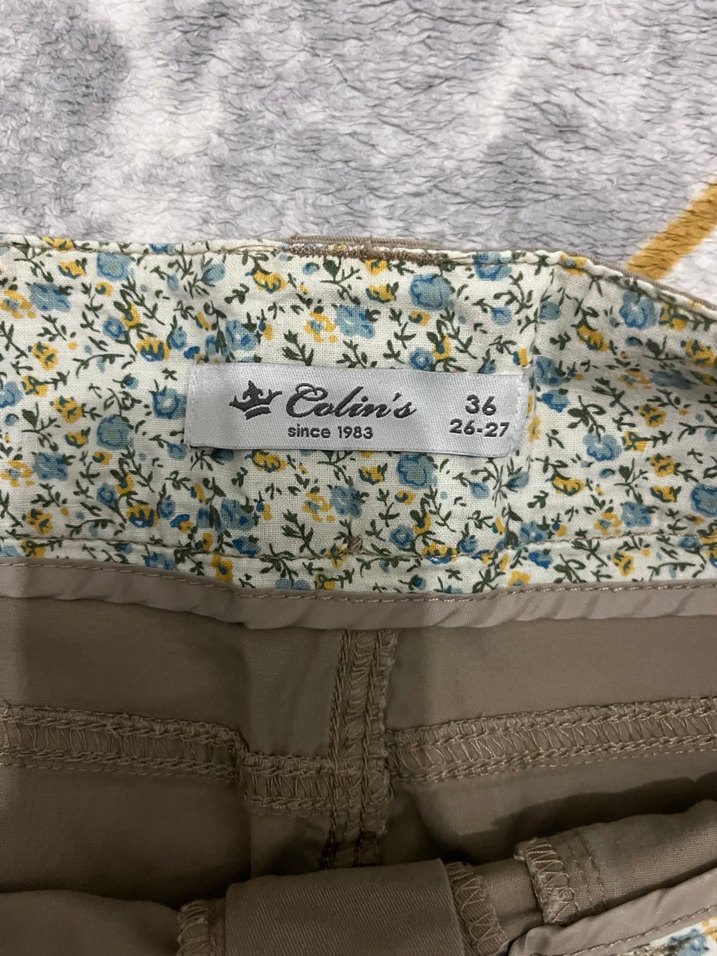 Kemer Detaylı Bej Mini Etek - Görsel 3