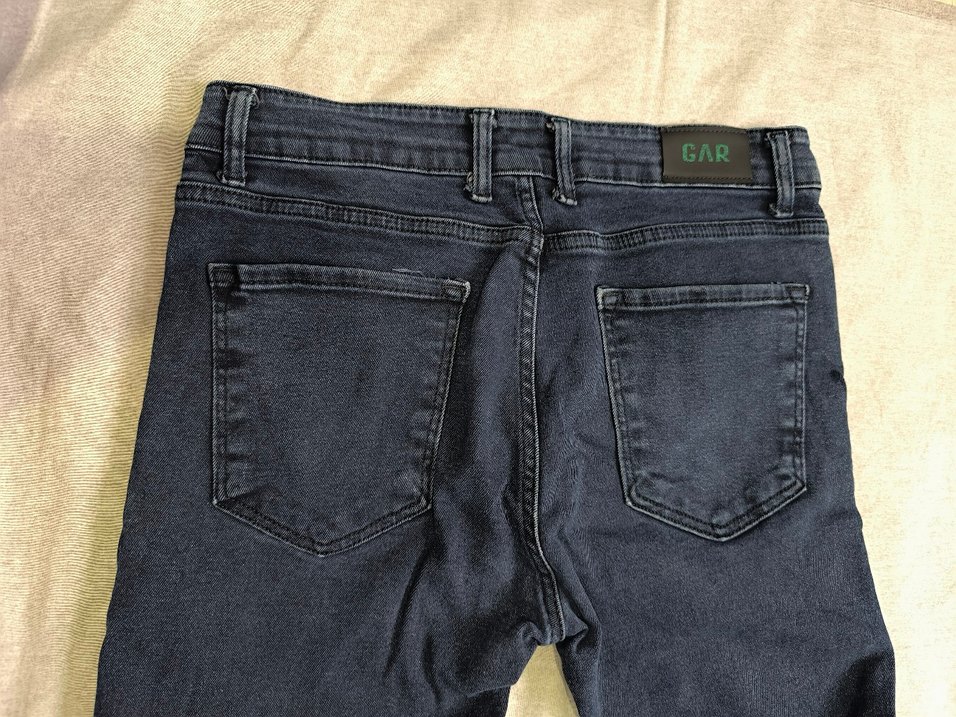 Erkek Siyah Denim Regular Fit Jean - Görsel 3