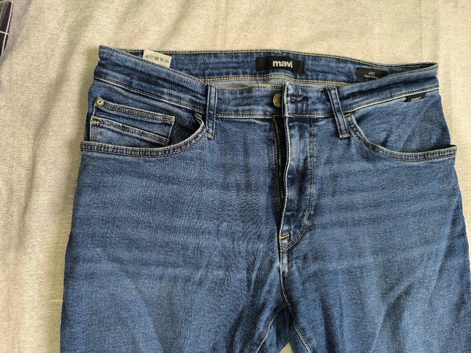 erkek dar kesim kot pantolon - Görsel 2