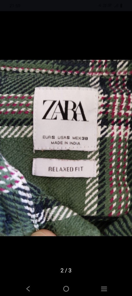 Düğmeli Yeşil erkek oduncu Gömlek - Görsel 2