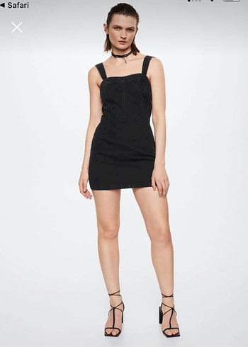 Mango Denim Mini Elbise - Görsel 3