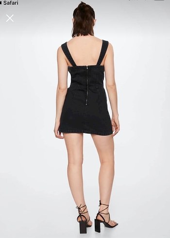 Mango Denim Mini Elbise - Görsel 4