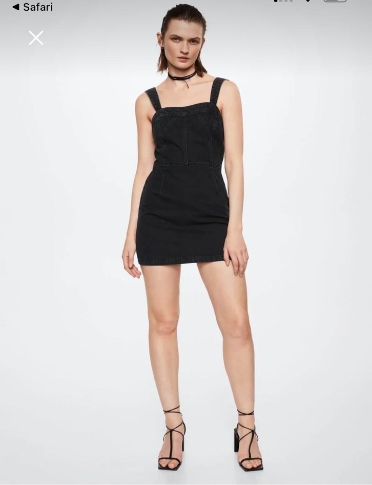 Mango Denim Mini Elbise - Görsel 3