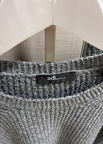 ADL Kollları Bağlamalaı Gri Örgü Triko - Görsel 5