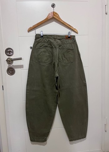 Zara  Haki Sloucy Jeans - Görsel 3