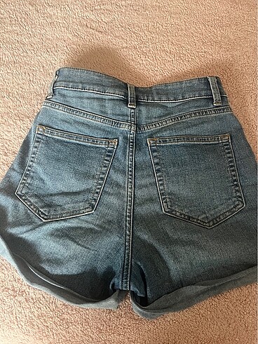 34 Beden mavi Renk H&M jean şort #hm
