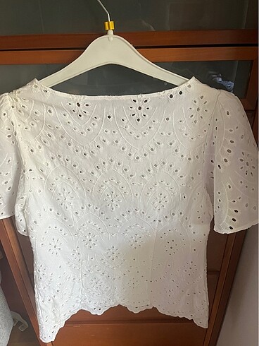 s Beden beyaz Renk Şık bluz#massimodutti
