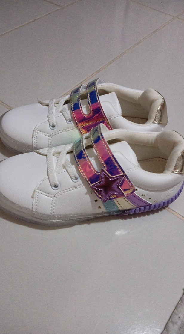 Kız Çocuk Çok Renkli Bağcıklı Spor Ayakkabı - Görsel 2