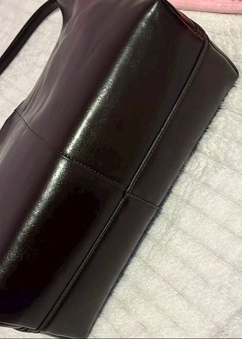 Mango parlak apreli çanta - Görsel 4