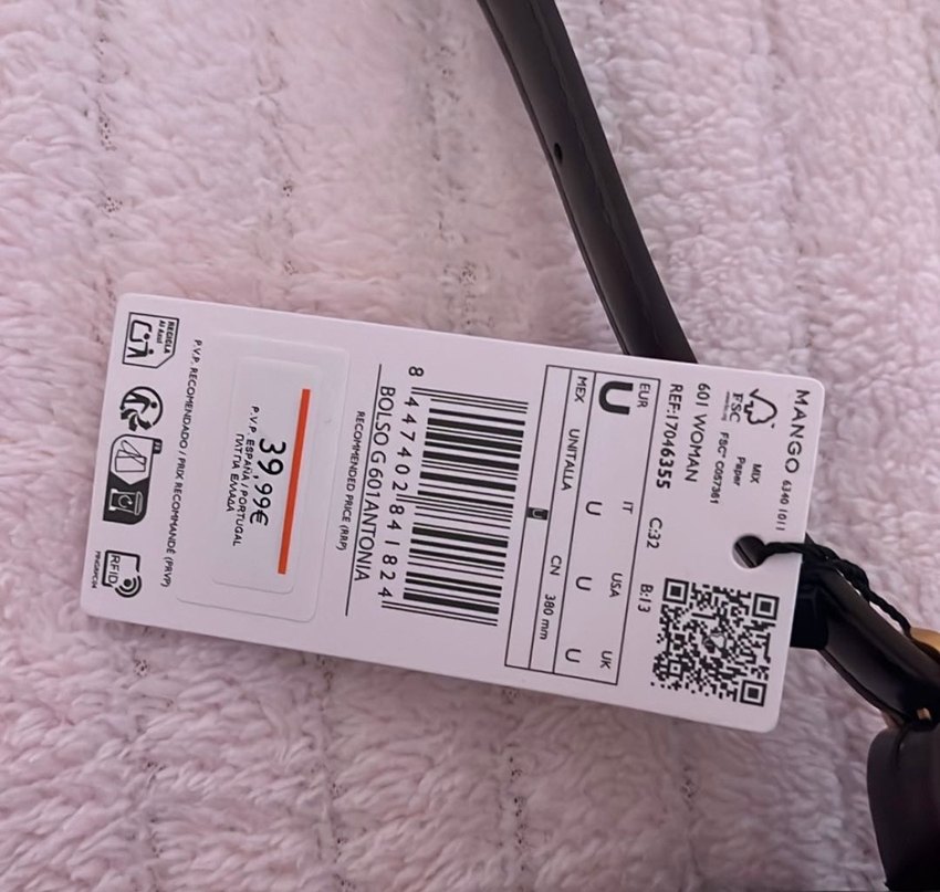 Mango parlak apreli çanta - Görsel 2