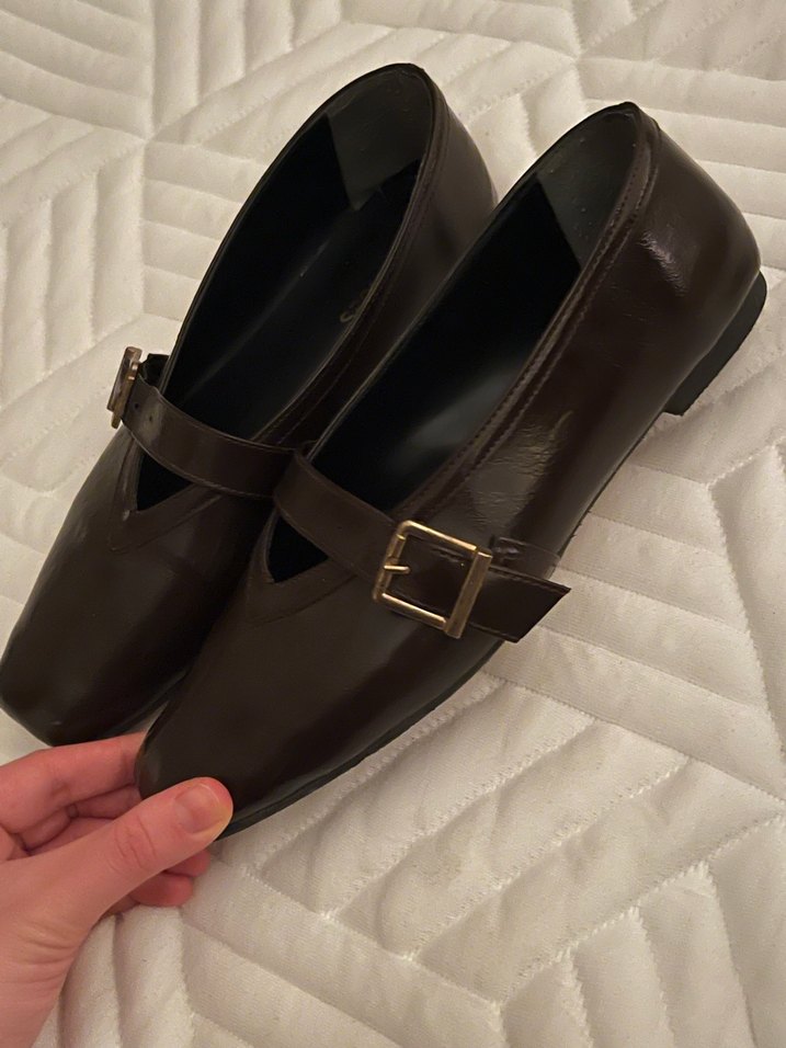 Tokalı Siyah Kadın Topuklu Babet - Görsel 2