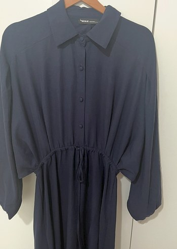 Lacivert tesettür elbise - Görsel 4