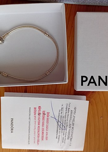 Pandora yılan zincir silindir klipsli Bileklik