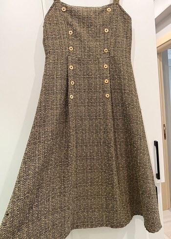 Düğmeli Uzun Hamile Eteği - Görsel 3