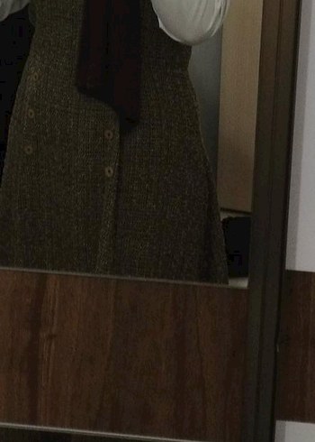 Düğmeli Uzun Hamile Eteği - Görsel 2