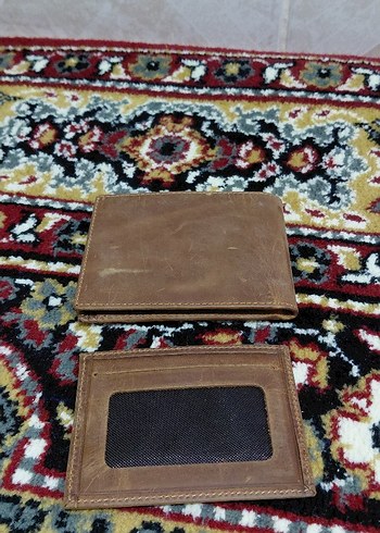 Kahverengi Hakiki Deri Erkek Cüzdanı - Vintage Stil - Görsel 3