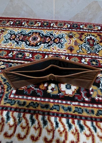 Kahverengi Hakiki Deri Erkek Cüzdanı - Vintage Stil - Görsel 4
