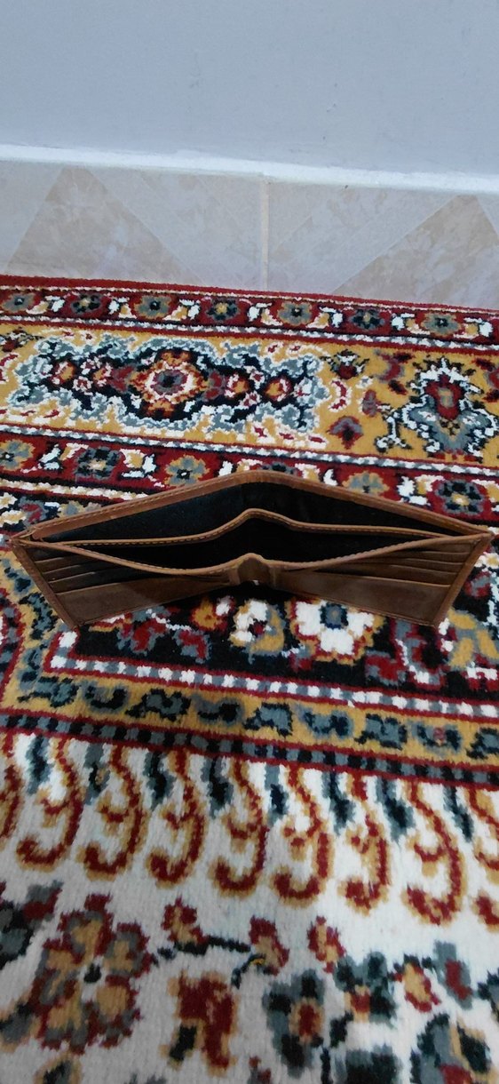 Kahverengi Hakiki Deri Erkek Cüzdanı - Vintage Stil - Görsel 4