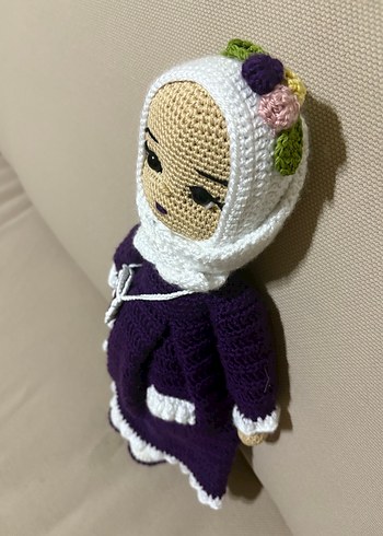 Mor El Örgüsü Bebek - Görsel 2