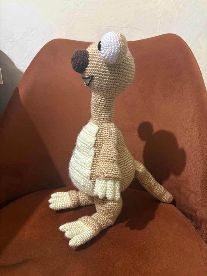 Buz Devri Sid El Örgüsü Amigurumi Oyuncak - Görsel 2