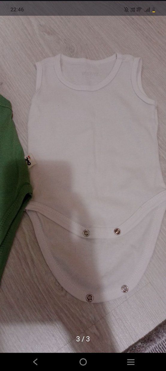 Bebek Erkek Kolsuz Pamuklu Body Seti - Görsel 3