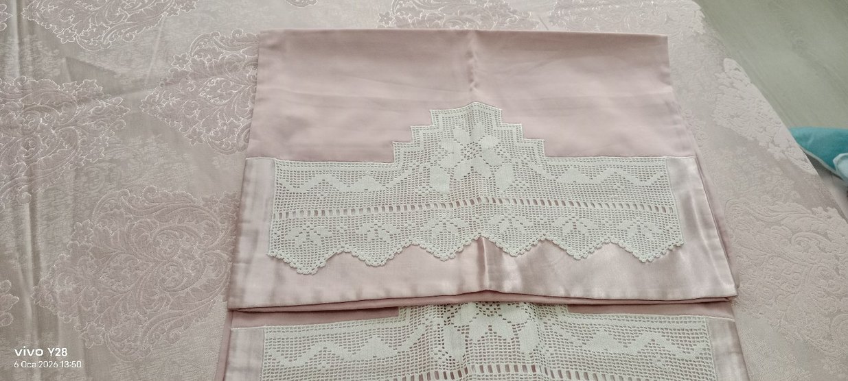 çift kişilik dantelli pike - Görsel 2