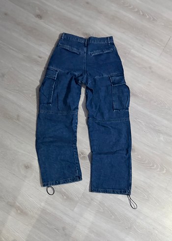 Kargo Cepli Ayarlanabilir Paça Baggy Jeans - Görsel 2