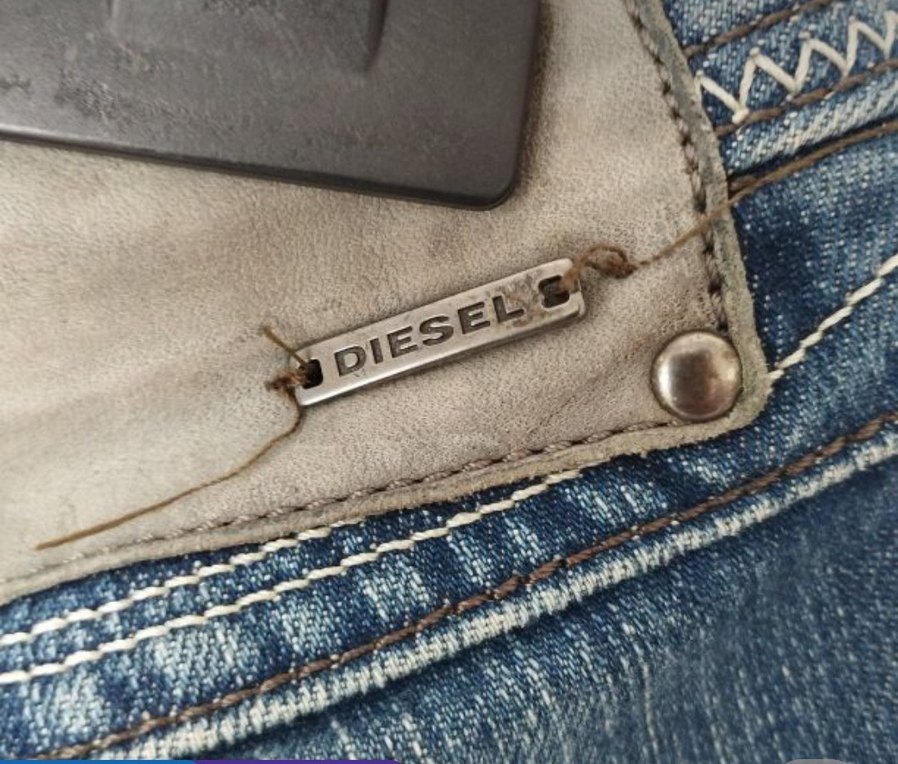 Kadın Mavi Baskılı Düğmeli orjinal Diesel Jean — görsel 2/6