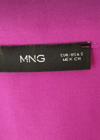 MANGO Kadın Mor Uzun V Yaka Tulum - Görsel 5