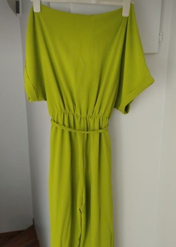 MANGO Kadın Yeşil Uzun Tulum Kemerli - Görsel 2