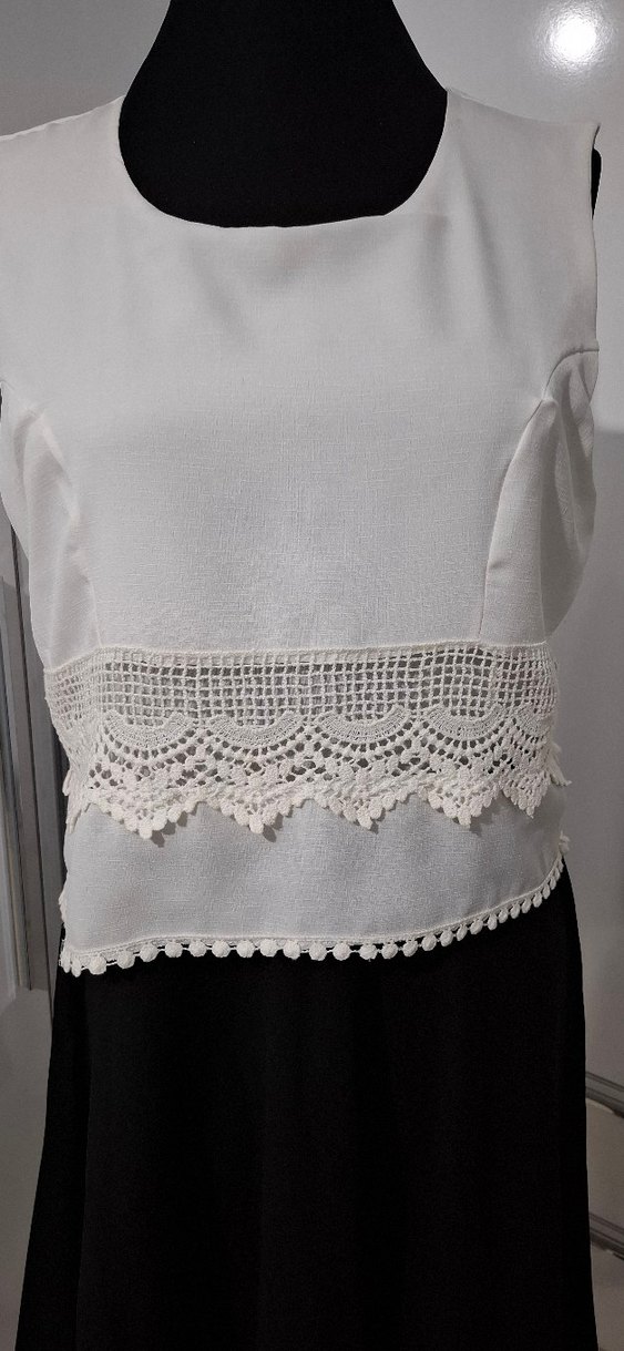 Dantel Detaylı Kiloş Etek Birleşik Elbise - Görsel 4