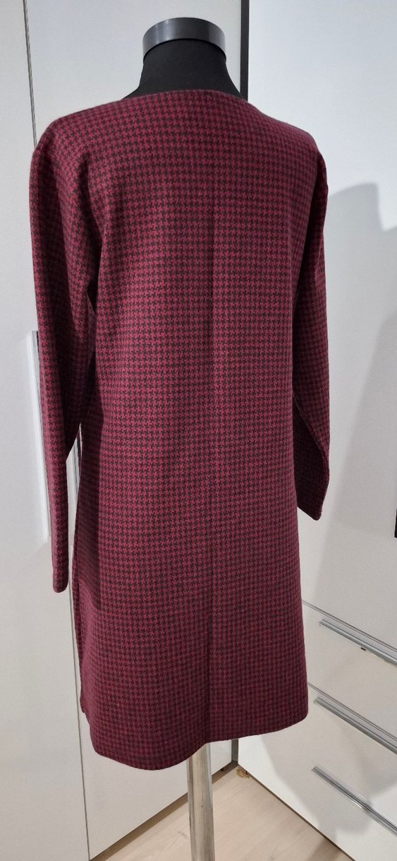 Bordo Kadın Triko Elbise - Görsel 3