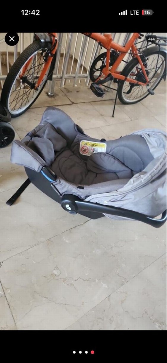 Gri Bebek puset ve bebek arabasi - Görsel 4