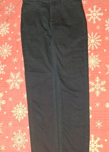 JEANS Lacivert Normal Boy Kadın Kot , yüksek bel, S/M - Görsel 2