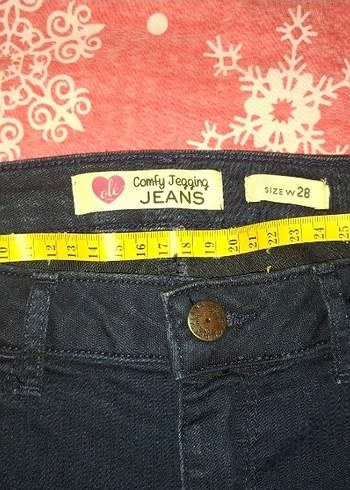 JEANS Lacivert Normal Boy Kadın Kot , yüksek bel, S/M - Görsel 5