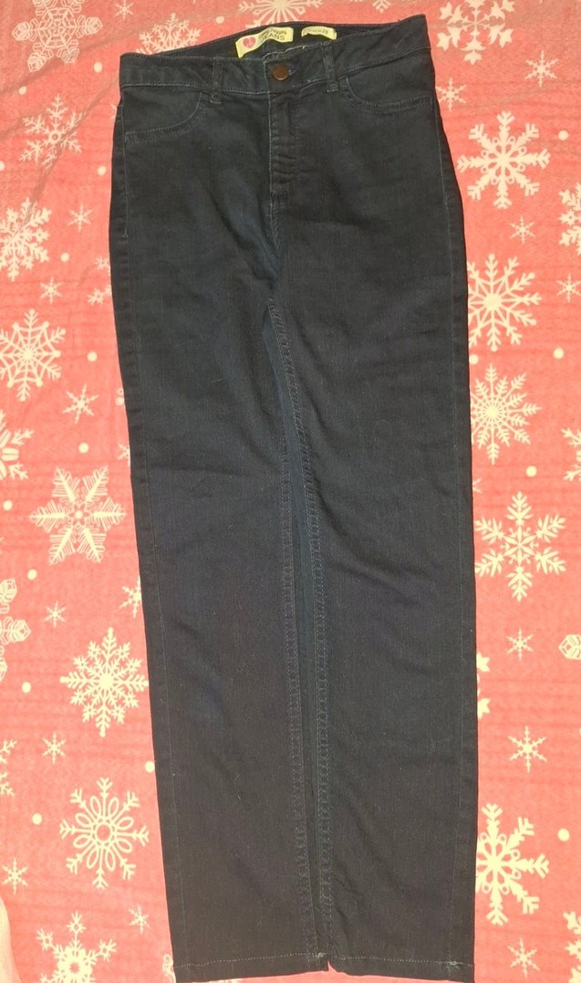 JEANS Lacivert Normal Boy Kadın Kot , yüksek bel, S/M - Görsel 2