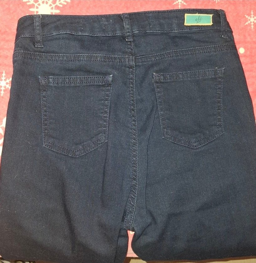 JEANS Lacivert Normal Boy Kadın Kot , yüksek bel, S/M - Görsel 4