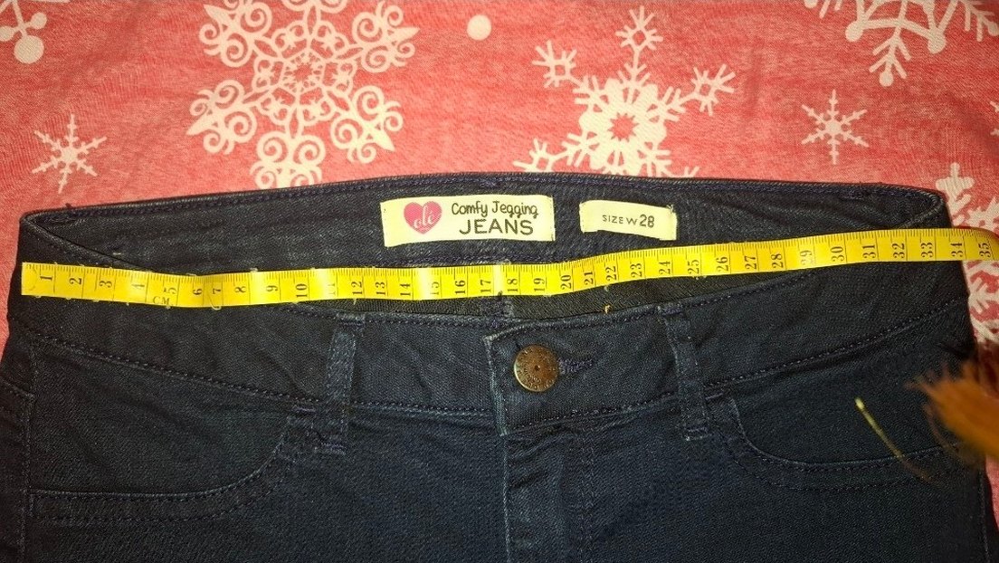 JEANS Lacivert Normal Boy Kadın Kot , yüksek bel, S/M - Görsel 5